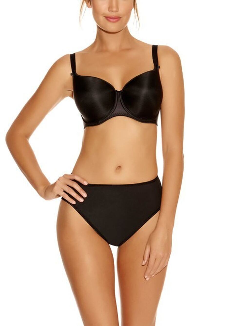 FANTASIE Black Size 34G Smoothing Molded Bra